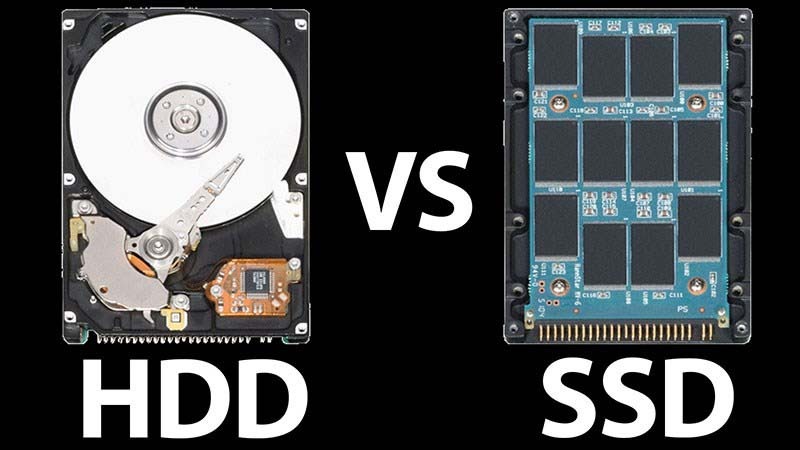 Điểm khác nhau của ổ cứng SSD và HDD
