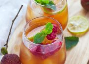 Công thức pha chế trà vải bạc hà siêu ngon mát
