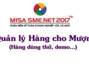 Quản lý Hàng cho mượn (Hàng dùng thử, Demo…) trên MISA SME.NET 2017 | Học MISA Online