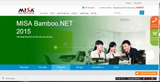 Hướng dẫn tải phần mềm kế toán MISA Bamboo NET 2015