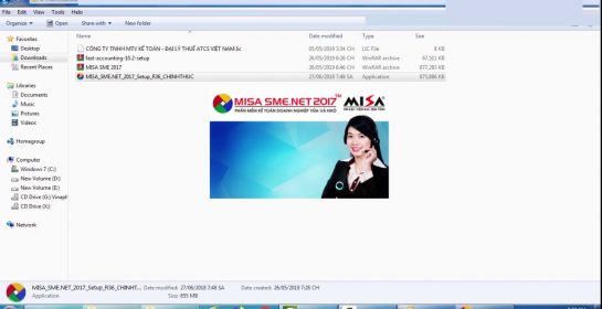 Hướng dẫn cài đặt Phần mềm kế toán doanh nghiệp MISA SME 2017