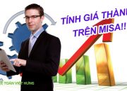 Hướng dẫn tính giá thành sản xuất theo phương pháp tỷ lệ trên Misa 2017