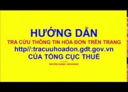 Hướng dẫn tra cứu hóa đơn doanh nghiệp BỎ TRỐN/trên trang Tổng cục thuế