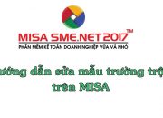 Hướng dẫn sửa mẫu trường trộn trên MISA SME.NET 2017 | Học MISA Online