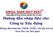 Công ty XÂY DỰNG – Phần 3: Khai báo TSCĐ, CCDC, Chi phí trả trước | Học MISA Online