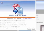 Chuyển đổi Convert file PDF sang Word bằng Solid PDF to Word 9.1 Full Key.