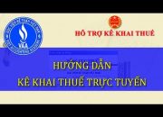 Hướng dẫn kê khai thuế trực tuyến qua mạng
