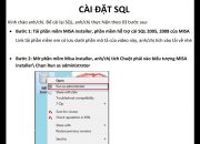 [MISA SME] Hướng dẫn cài SQL