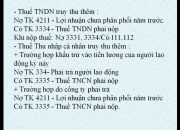 Hạch toán tiền phạt, tiền truy thu thuế