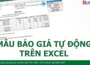 Mẫu báo giá bằng file excel tự động chuyên nghiệp