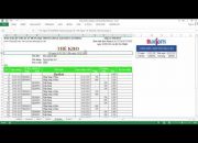 File Excel quản lý kho đơn giản miễn phí