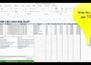 Nhập liệu nhanh chứng từ sản xuất trong Excel cùng Add-in A-Tools