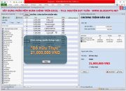 Xây dựng phần mềm trong Excel và VBA hoàn chỉnh – Nguyễn Duy Tuân