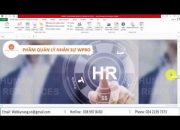 Phần mềm quản lý nhân sự W-PRO Chấm công tính lương