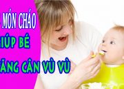 24 Món cháo cho bé ăn tăng cân vù vù. Chăm sóc bé yêu.