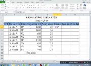 Cách tạo bảng tính và các phép tính cơ bản trong Excel
