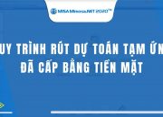 Rút dự toán tạm ứng đã cấp bằng tiền mặt | MISA MIMOSA.NET 2020
